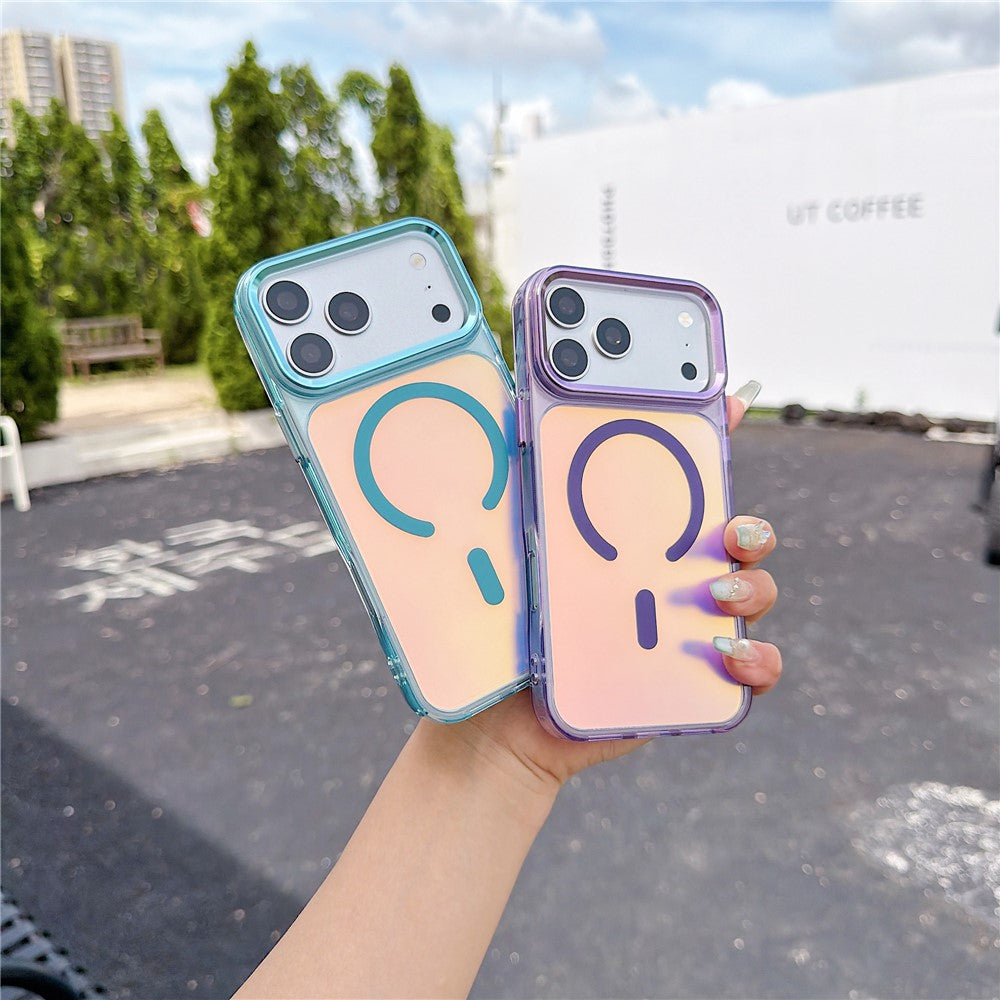 For iPhone 18 Pro / 17 Pro Magnetic Case Color Changing TPU Phone Back Cover