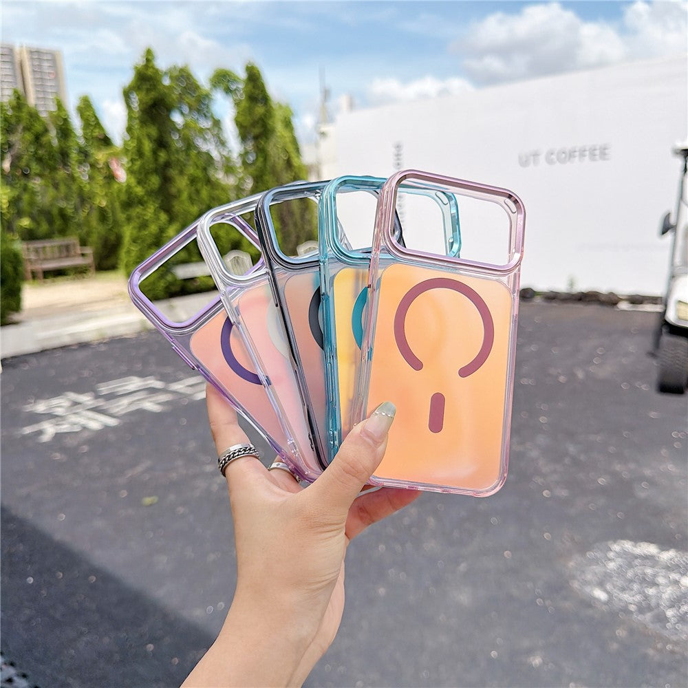 For iPhone 18 Pro / 17 Pro Magnetic Case Color Changing TPU Phone Back Cover