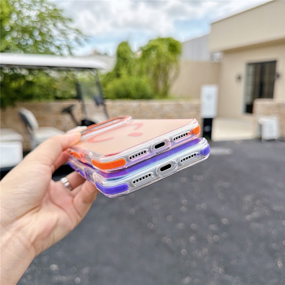 For iPhone 18 Pro / 17 Pro Magnetic Case Cute Fluorescent Design TPU Acrylic Phone Back Cover