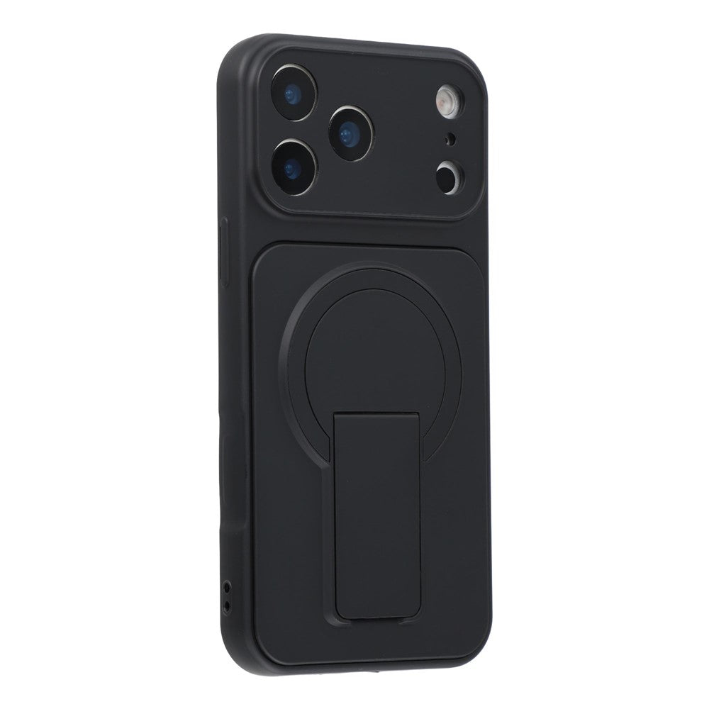 For iPhone 17 Pro Case Invisible Kickstand Rubberized Acrylic + TPU Shockproof Phone Cover