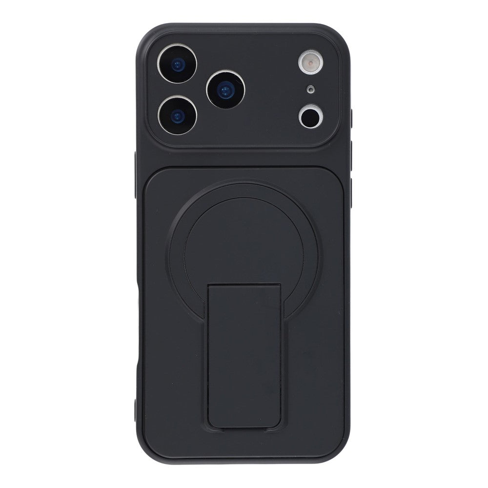 For iPhone 17 Pro Case Invisible Kickstand Rubberized Acrylic + TPU Shockproof Phone Cover