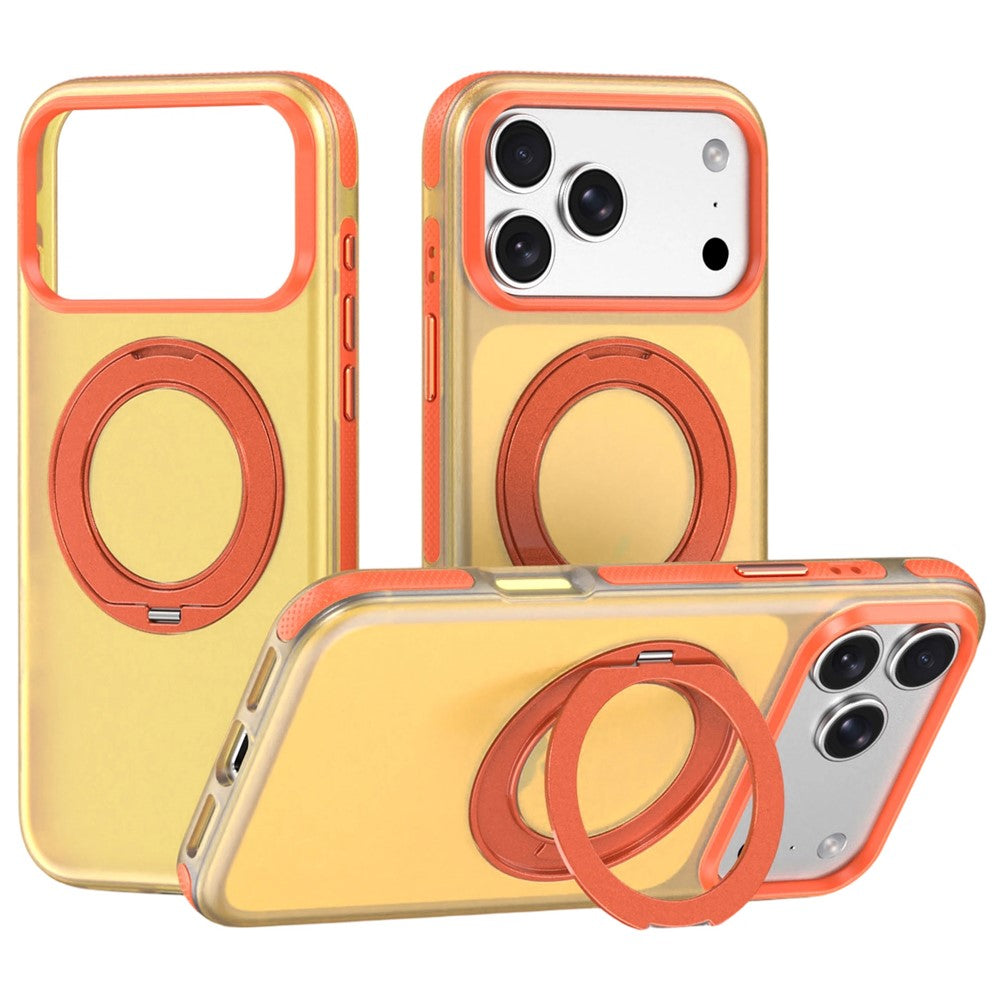 iPhone 18/17 Pro Max Matte Case with Rotating Kickstand