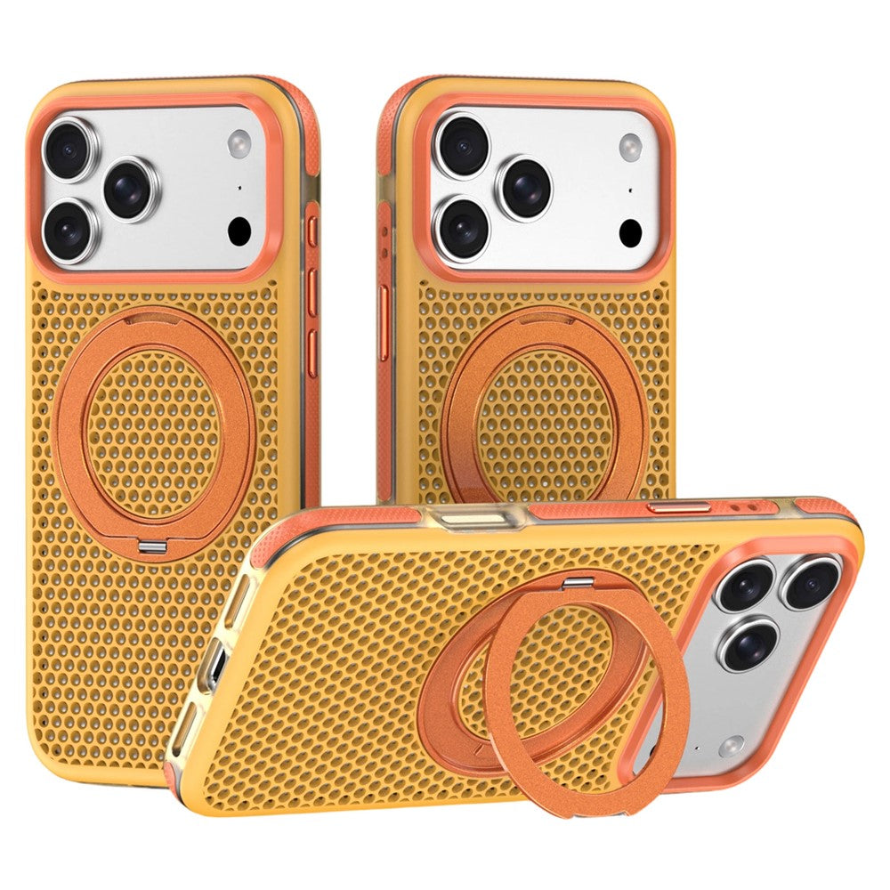 iPhone 18/17 Pro Max Honeycomb Cooling Case with Kickstand