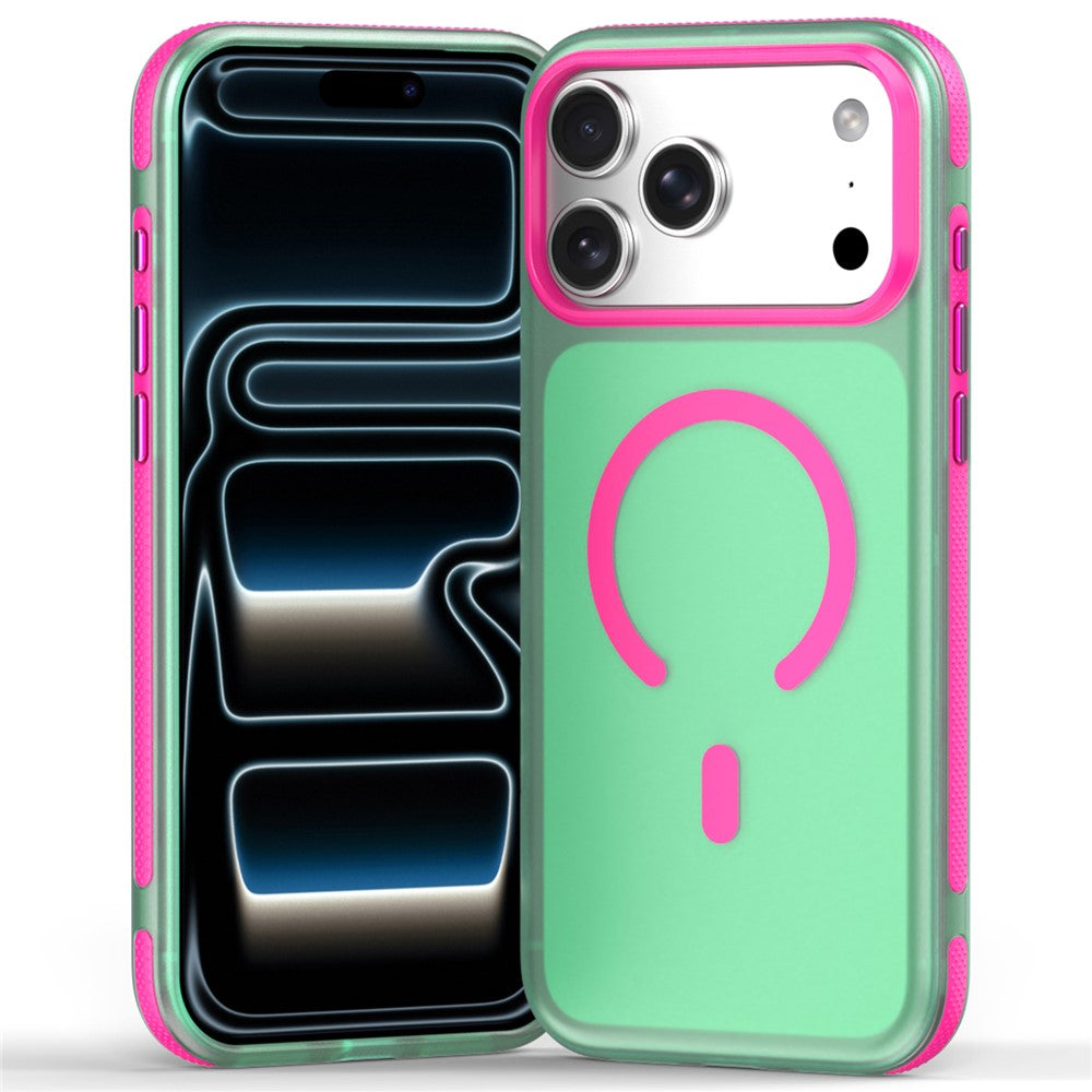For iPhone 18 Pro / 17 Pro Magnetic Case PC+TPU+TPE Soft-Touch Phone Cover