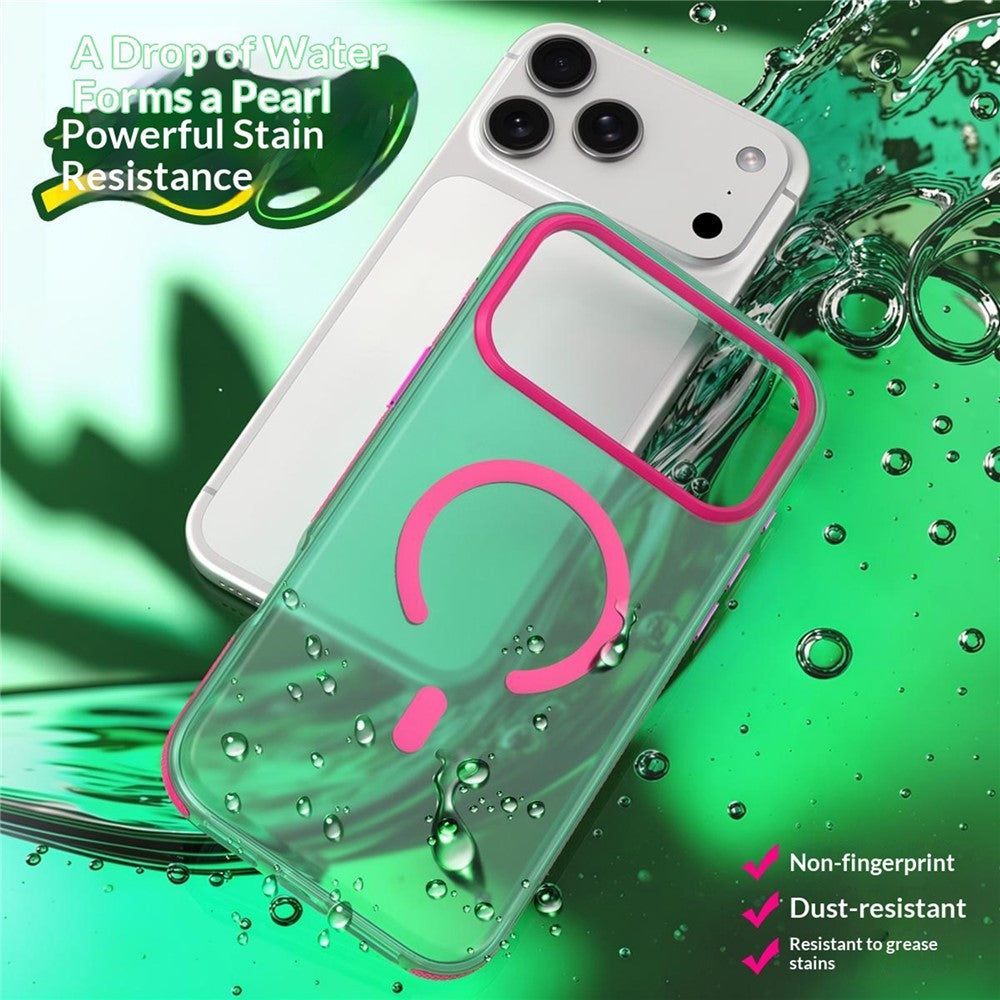 For iPhone 18 Pro / 17 Pro Magnetic Case PC+TPU+TPE Soft-Touch Phone Cover