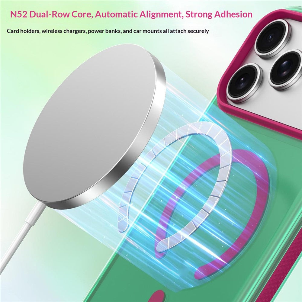 For iPhone 18 Pro / 17 Pro Magnetic Case PC+TPU+TPE Soft-Touch Phone Cover