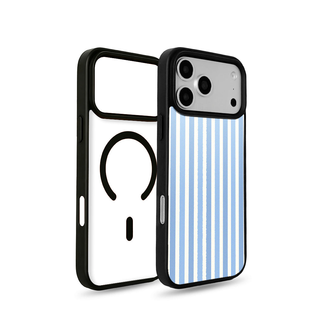 EYCASE for iPhone 17 Pro / iPhone 18 Pro Striped Series Case Compatible with MagSafe TPU + Acrylic Phone Cover