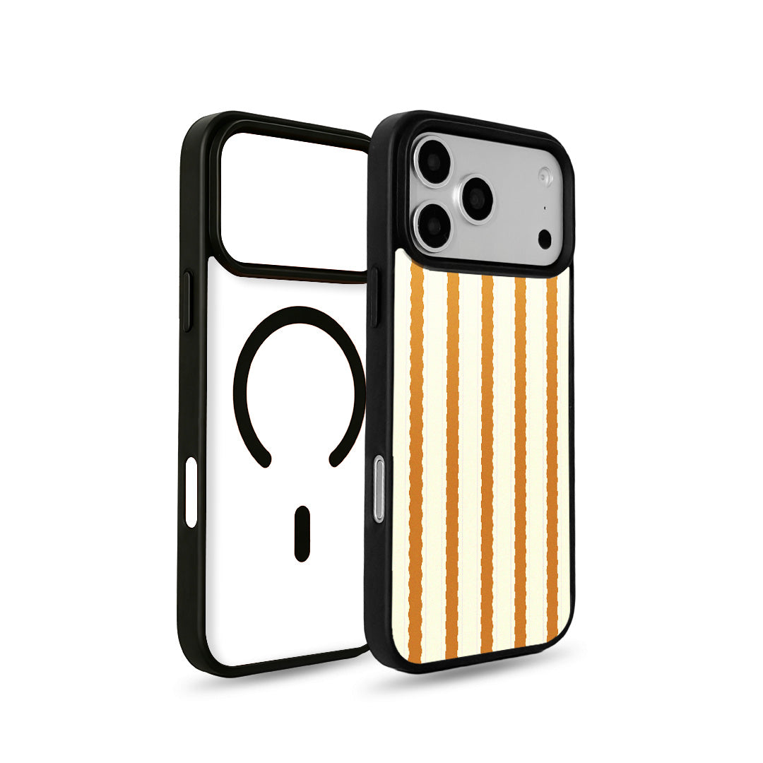 EYCASE for iPhone 17 Pro / iPhone 18 Pro Striped Series Case Compatible with MagSafe TPU + Acrylic Phone Cover