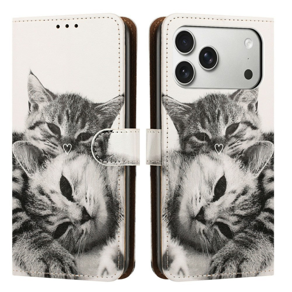 iPhone 17 Pro Max Printed Wallet Flip Case