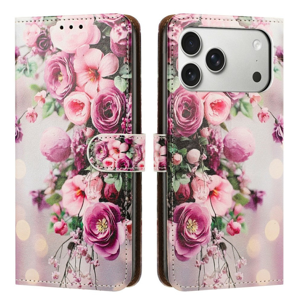 iPhone 17 Pro Max Printed Wallet Flip Case