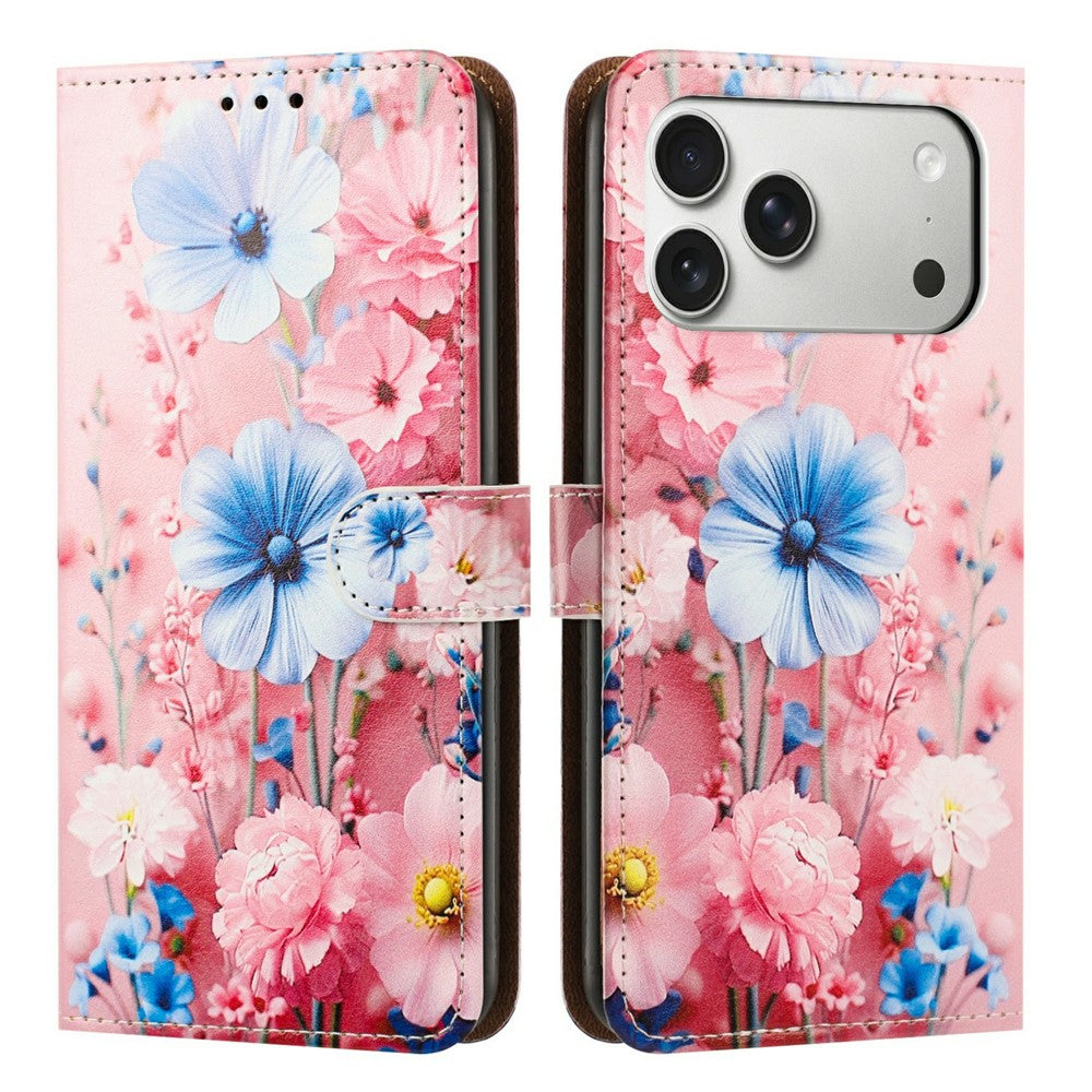 iPhone 17 Pro Max Printed Wallet Flip Case