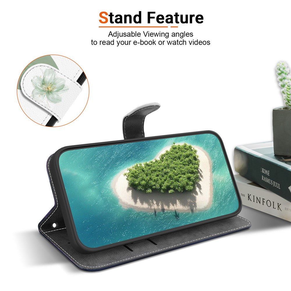 For iPhone 18 Pro Max / 17 Pro Max Case Pattern Printing PU Leather Wallet Flip Stand Phone Cover with Wrist Strap