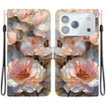 For iPhone 18 Pro Max / 17 Pro Max Case Pattern Printing PU Leather Wallet Flip Stand Phone Cover with Wrist Strap