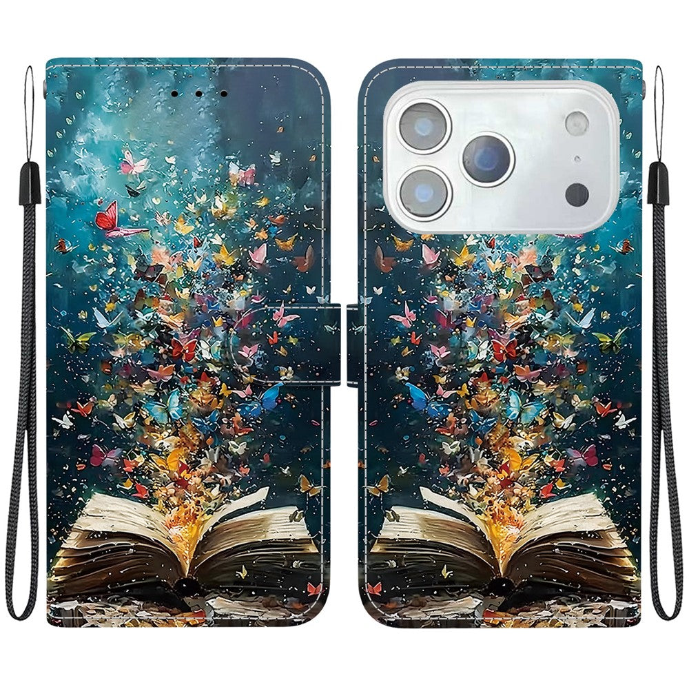iPhone 18/17 Pro Max Printed Wallet Flip Case