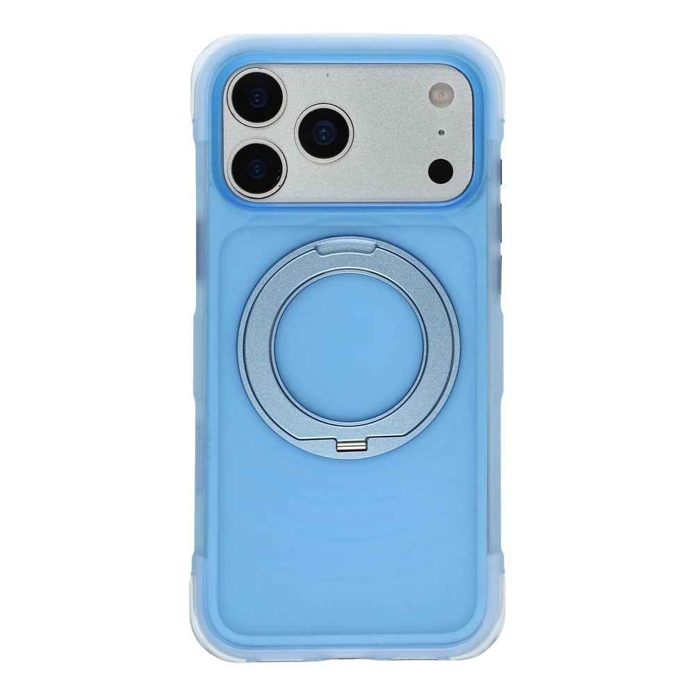 JAUCASE for iPhone 18 Pro Max / 17 Pro Max Case Magnetic Kickstand Wave Texture PC + TPU Airbag Corner Protection Phone Cover with Camera Control Button