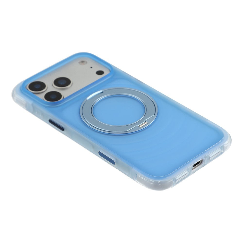 JAUCASE for iPhone 18 Pro Max / 17 Pro Max Case Magnetic Kickstand Wave Texture PC + TPU Airbag Corner Protection Phone Cover with Camera Control Button