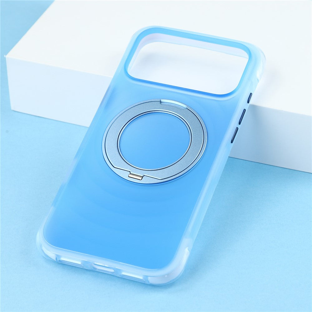 JAUCASE for iPhone 18 Pro Max / 17 Pro Max Case Magnetic Kickstand Wave Texture PC + TPU Airbag Corner Protection Phone Cover with Camera Control Button