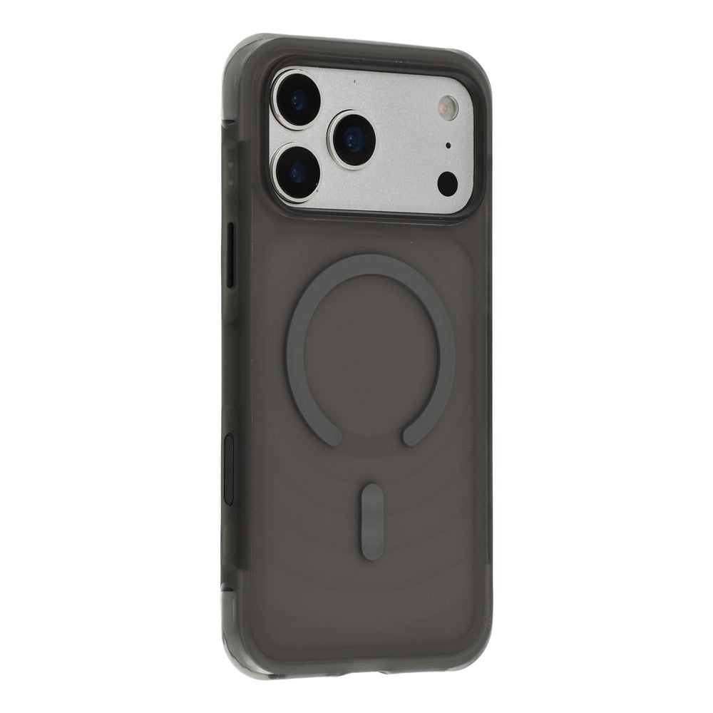 JAUCASE For iPhone 18 Pro Max / 17 Pro Max Magnetic Case Wave Texture PC + TPU Airbag Corner Protection Phone Cover with Camera Control Button