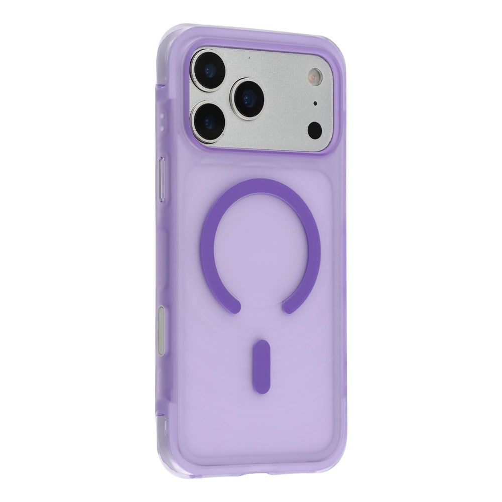 JAUCASE For iPhone 18 Pro / 17 Pro Magnetic Case Wave Texture PC + TPU Airbag Corner Protection Phone Cover with Camera Control Button