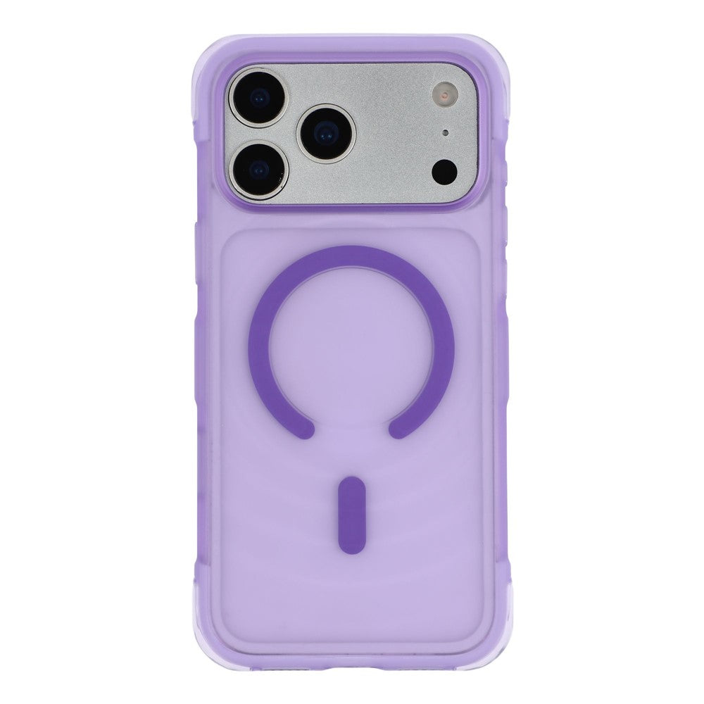 JAUCASE For iPhone 18 Pro / 17 Pro Magnetic Case Wave Texture PC + TPU Airbag Corner Protection Phone Cover with Camera Control Button