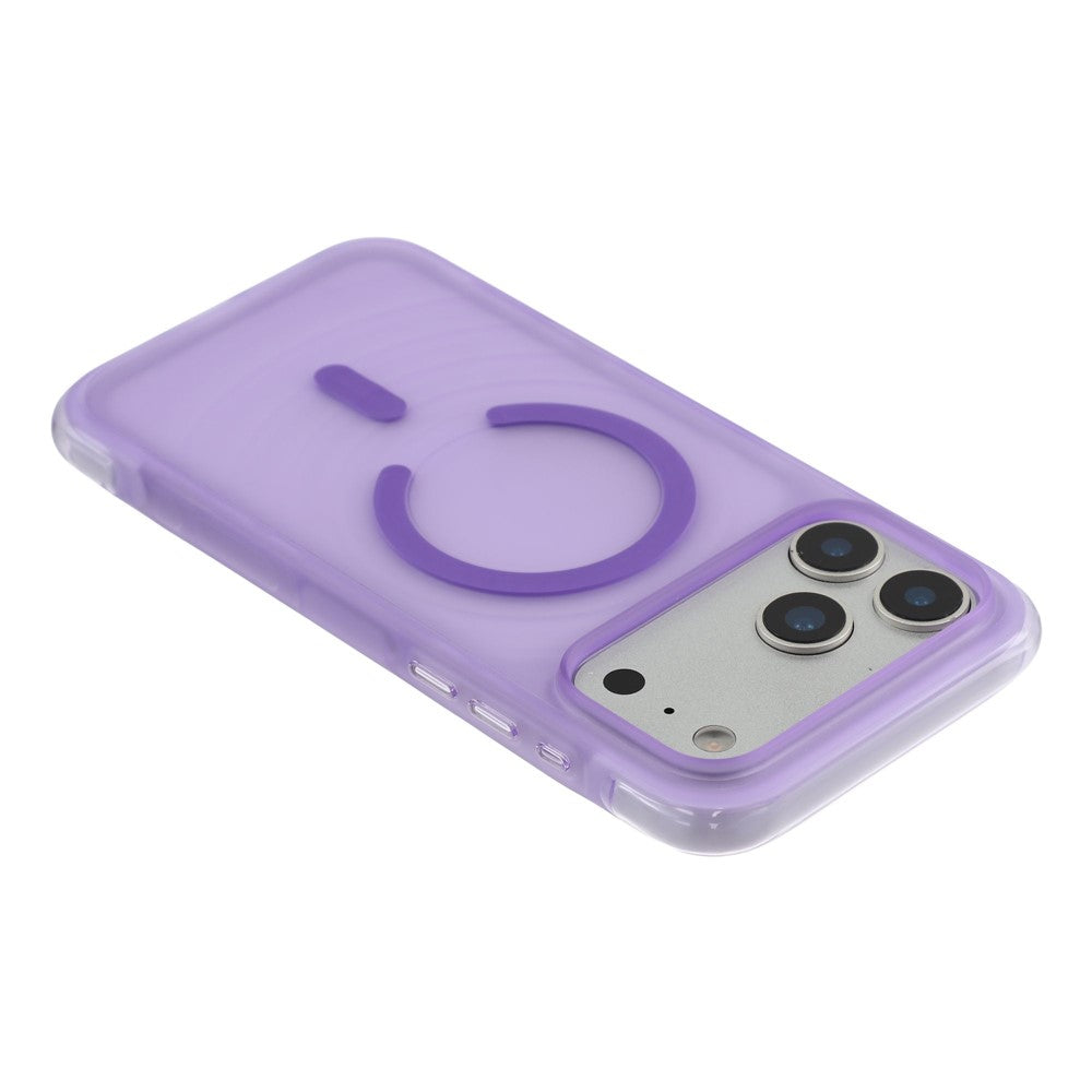 JAUCASE For iPhone 18 Pro / 17 Pro Magnetic Case Wave Texture PC + TPU Airbag Corner Protection Phone Cover with Camera Control Button