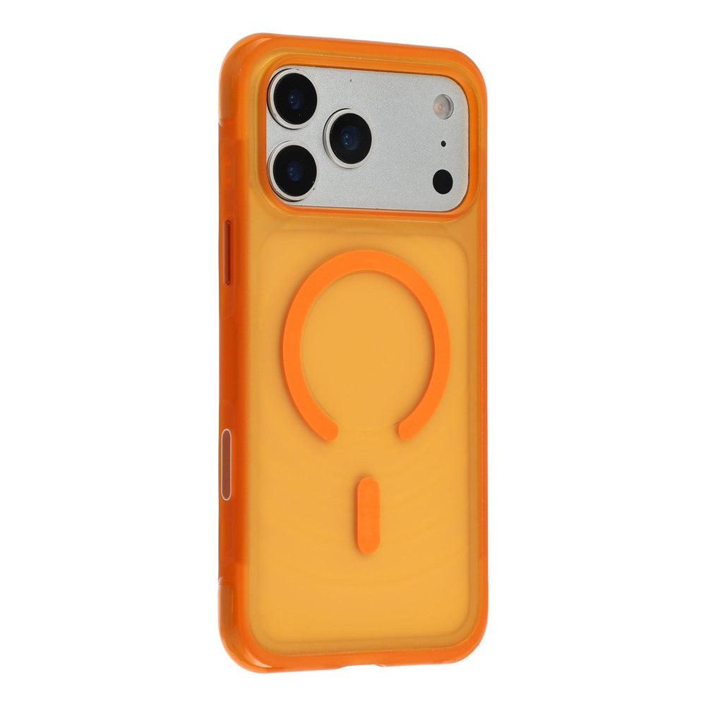 JAUCASE For iPhone 18 Pro / 17 Pro Magnetic Case Wave Texture PC + TPU Airbag Corner Protection Phone Cover with Camera Control Button