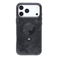 JAUCASE for iPhone 18 Pro / 17 Pro Case Magnetic Rotating Kickstand Camouflage Pattern PC + TPU Phone Cover