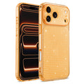 For iPhone 17 Pro Max TPU Case Diamond Texture Glitter Shockproof Phone Cover with Airbag Corner