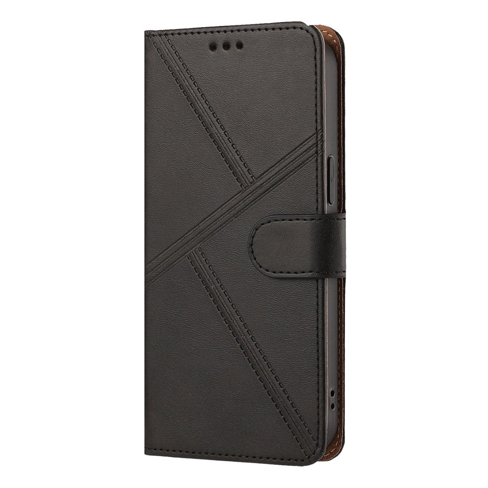 For iPhone 18 Pro Max / 17 Pro Max Case Diamond Stitch PU Leather Wallet Flip Phone Cover with Wrist Strap