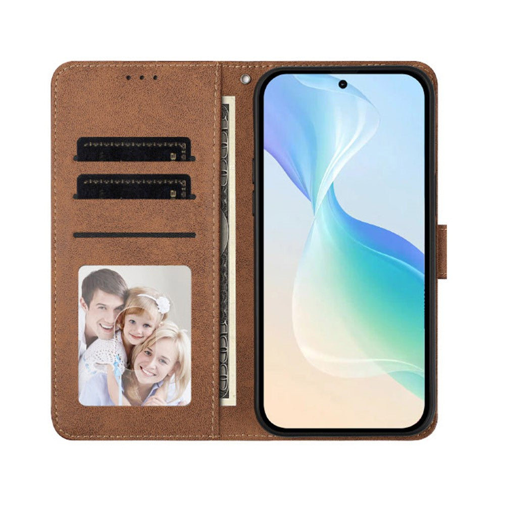 For iPhone 18 Pro Max / 17 Pro Max Case Diamond Stitch PU Leather Wallet Flip Phone Cover with Wrist Strap