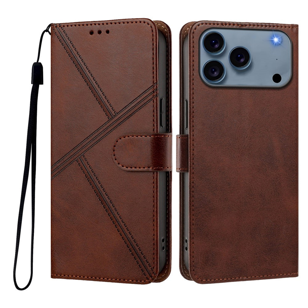 iPhone 18/17 Pro Max Diamond Stitch Wallet Case