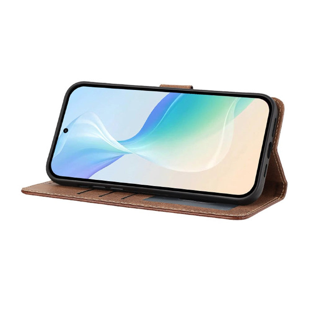 For iPhone 18 Pro Max / 17 Pro Max Case Wallet Flip Stand PU Leather Phone Cover with Wrist Strap
