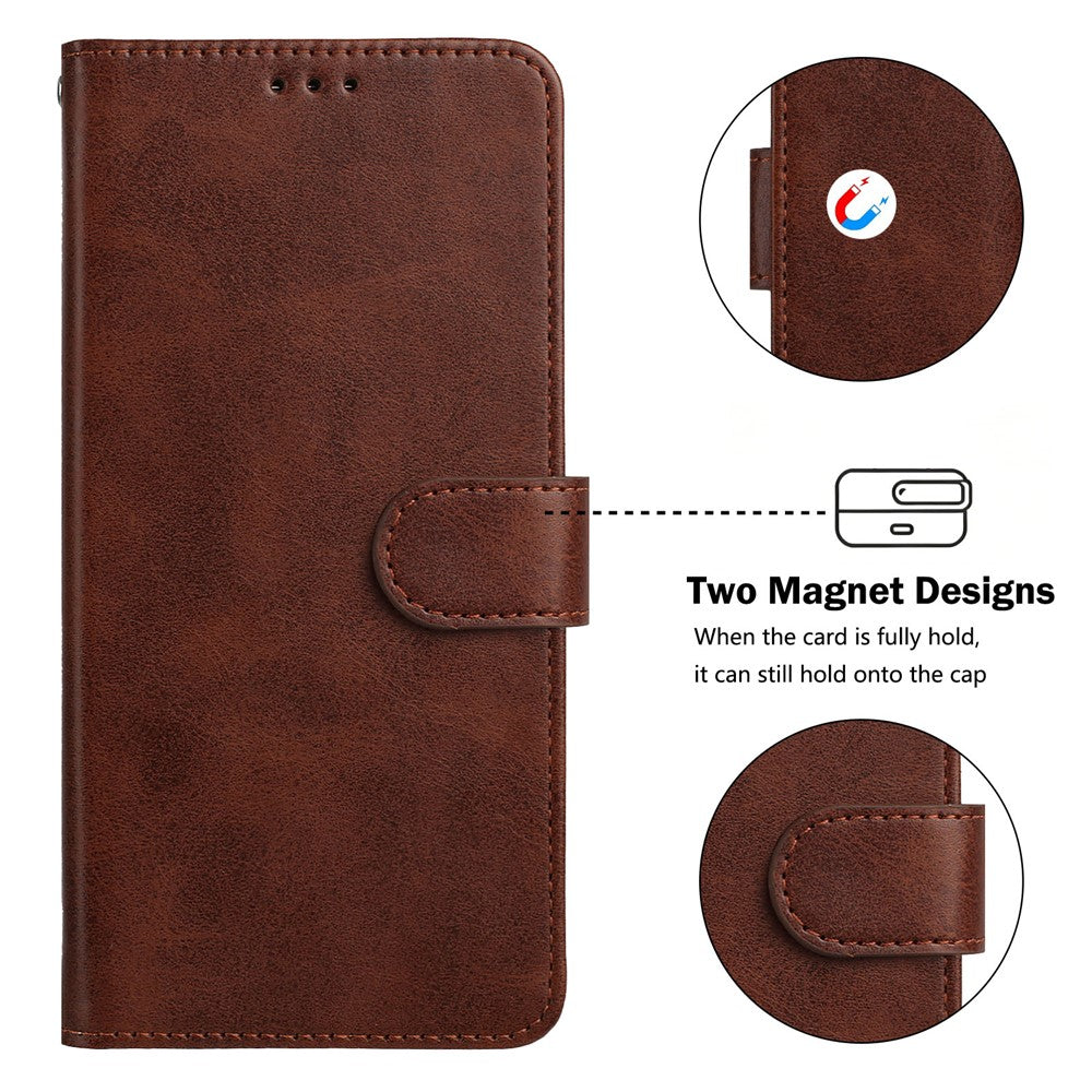 For iPhone 18 Pro Max / 17 Pro Max Case Wallet Flip Stand PU Leather Phone Cover with Wrist Strap
