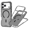 For iPhone 17 Pro Magnetic Case 2-in-1 PC + TPU Frosted Soft-Touch Phone Cover