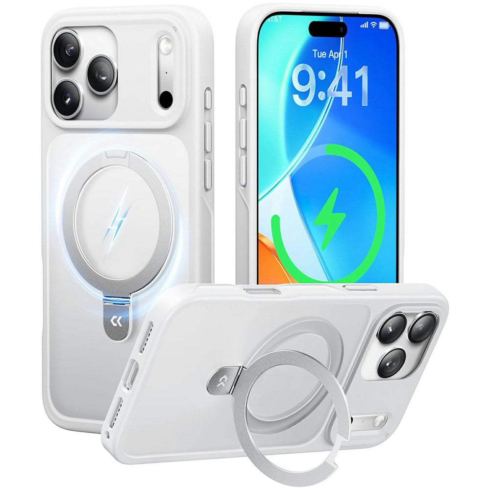 CASEKOO iPhone 18/17 Pro Max Translucent Matte Case with Kickstand