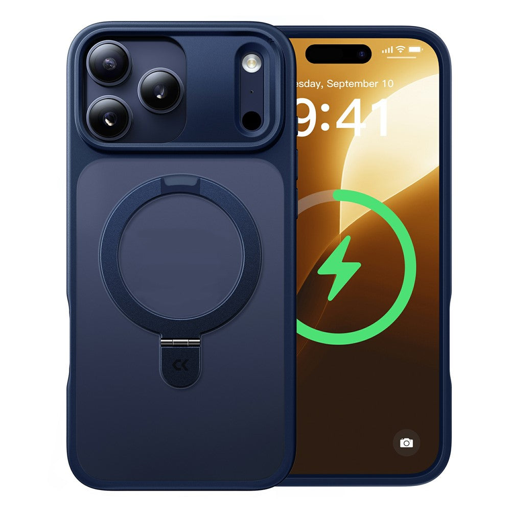 CASEKOO iPhone 18/17 Pro Translucent Matte Case with Kickstand