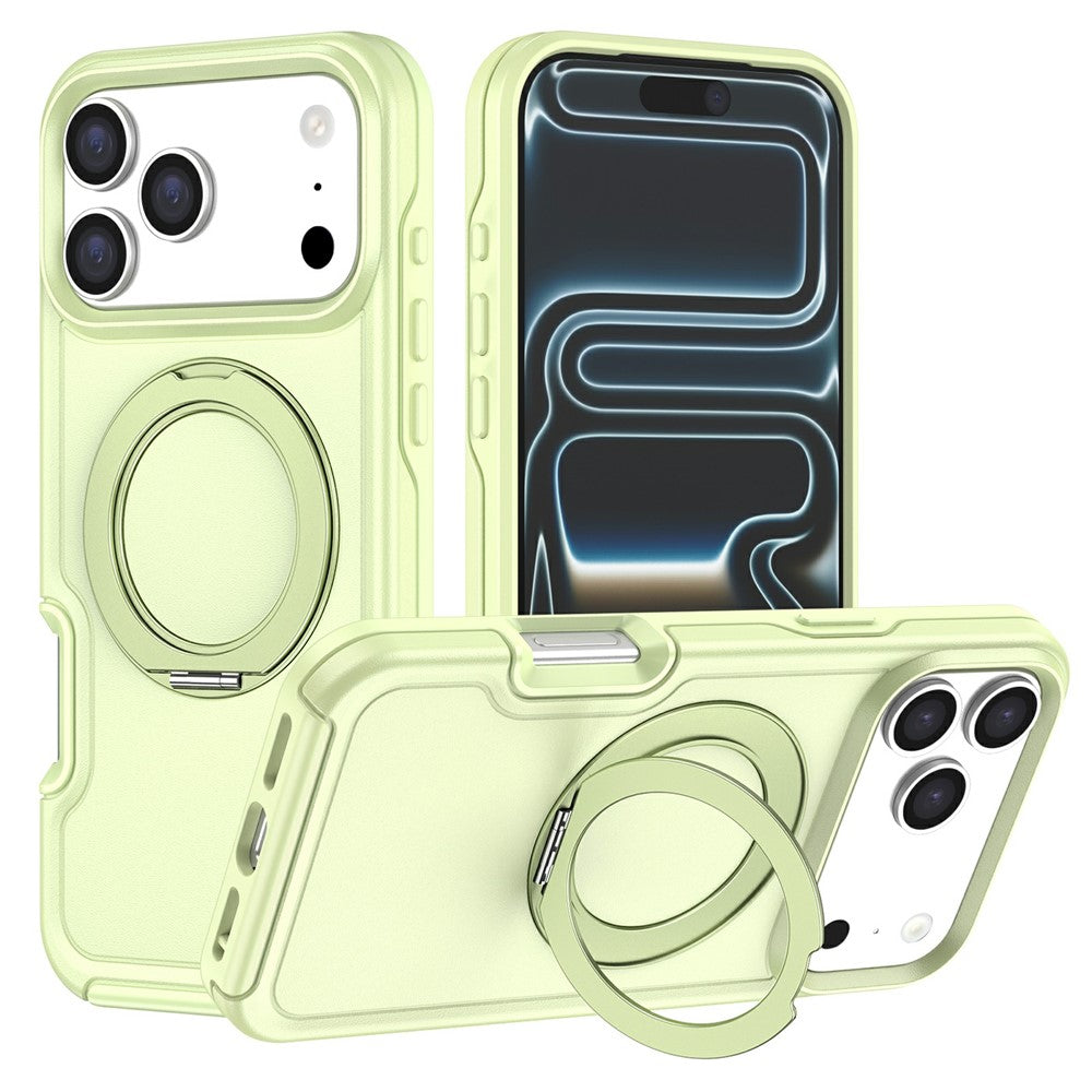 iPhone 17 Pro Dual-Layer Case with Rotating Kickstand