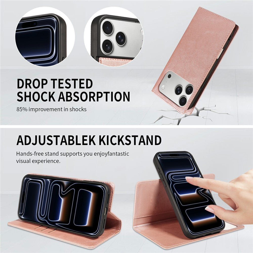 For iPhone 18 Pro Max / 17 Pro Max Magnetic Case Detachable 2 in 1 Leather Wallet Phone Cover