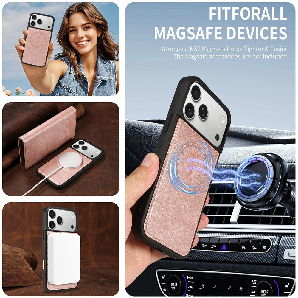 For iPhone 18 Pro Max / 17 Pro Max Magnetic Case Detachable 2 in 1 Leather Wallet Phone Cover
