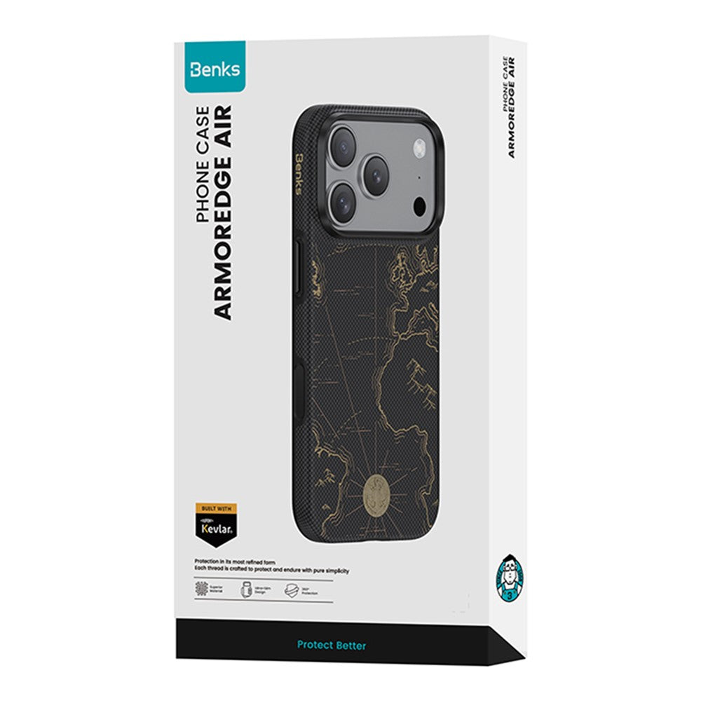 BENKS Zhen Dun X1 for iPhone 17 Pro Magnetic Case Aramid Fiber Full-Coverage Phone Cover
