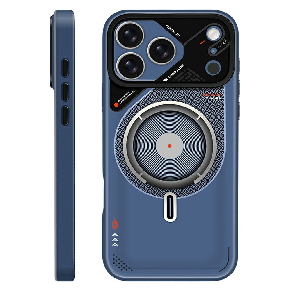 PAIKA For iPhone 17 Pro Max Magnetic Case 2 in 1 PC + TPU IMD Shockproof Phone Cover