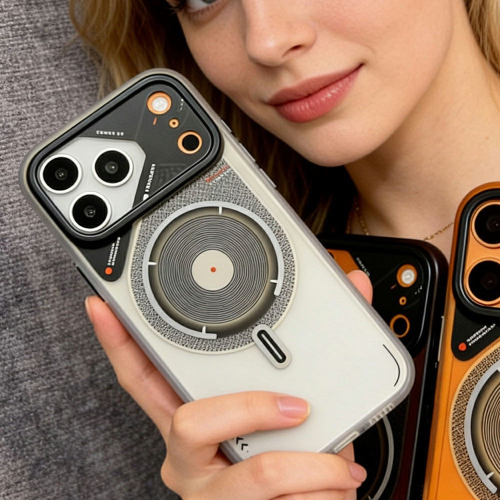 PAIKA For iPhone 17 Pro Magnetic Case 2 in 1 PC + TPU IMD Shockproof Phone Cover