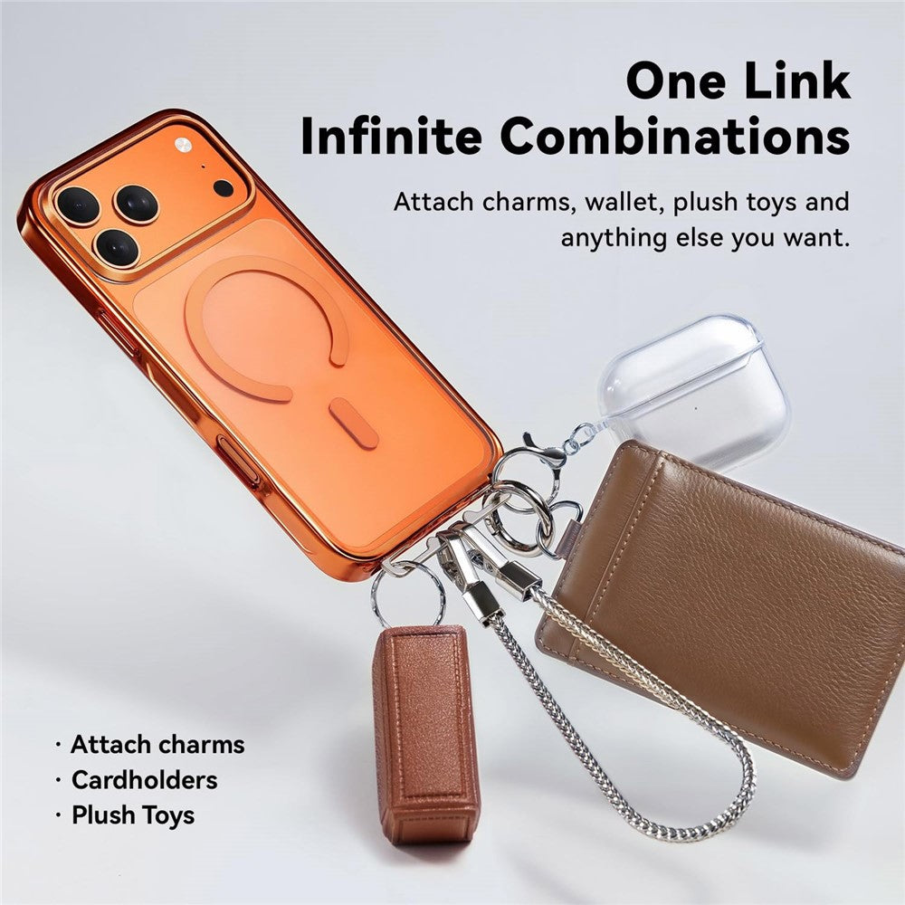 CASEKOO for iPhone 18 Pro / 17 Pro Magnetic Case Hidden Buckle PC + TPU Shockproof Protective Cover with Strap