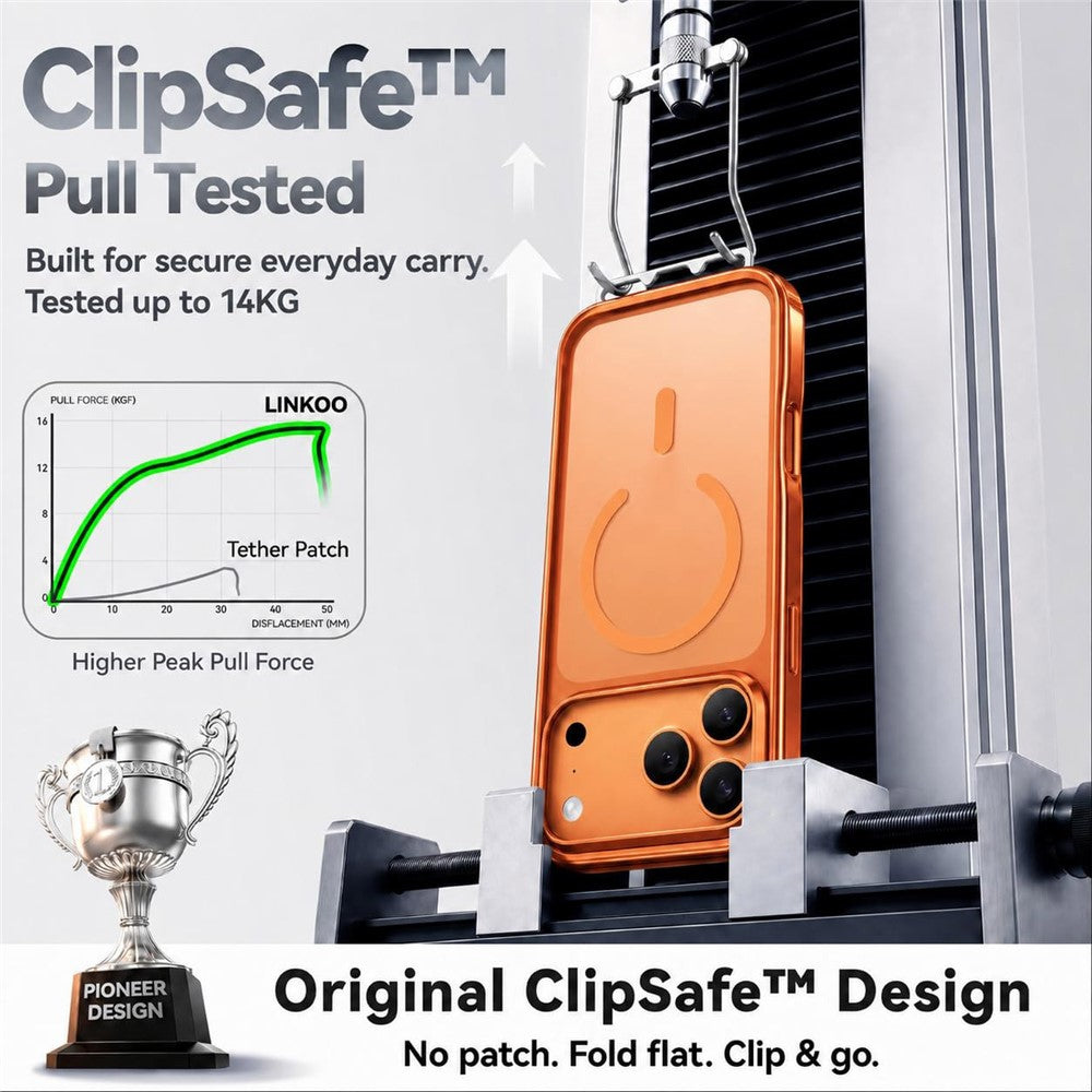 CASEKOO for iPhone 18 Pro Max / 17 Pro Max Magnetic Case Hidden Buckle PC + TPU Shockproof Protective Cover with Strap