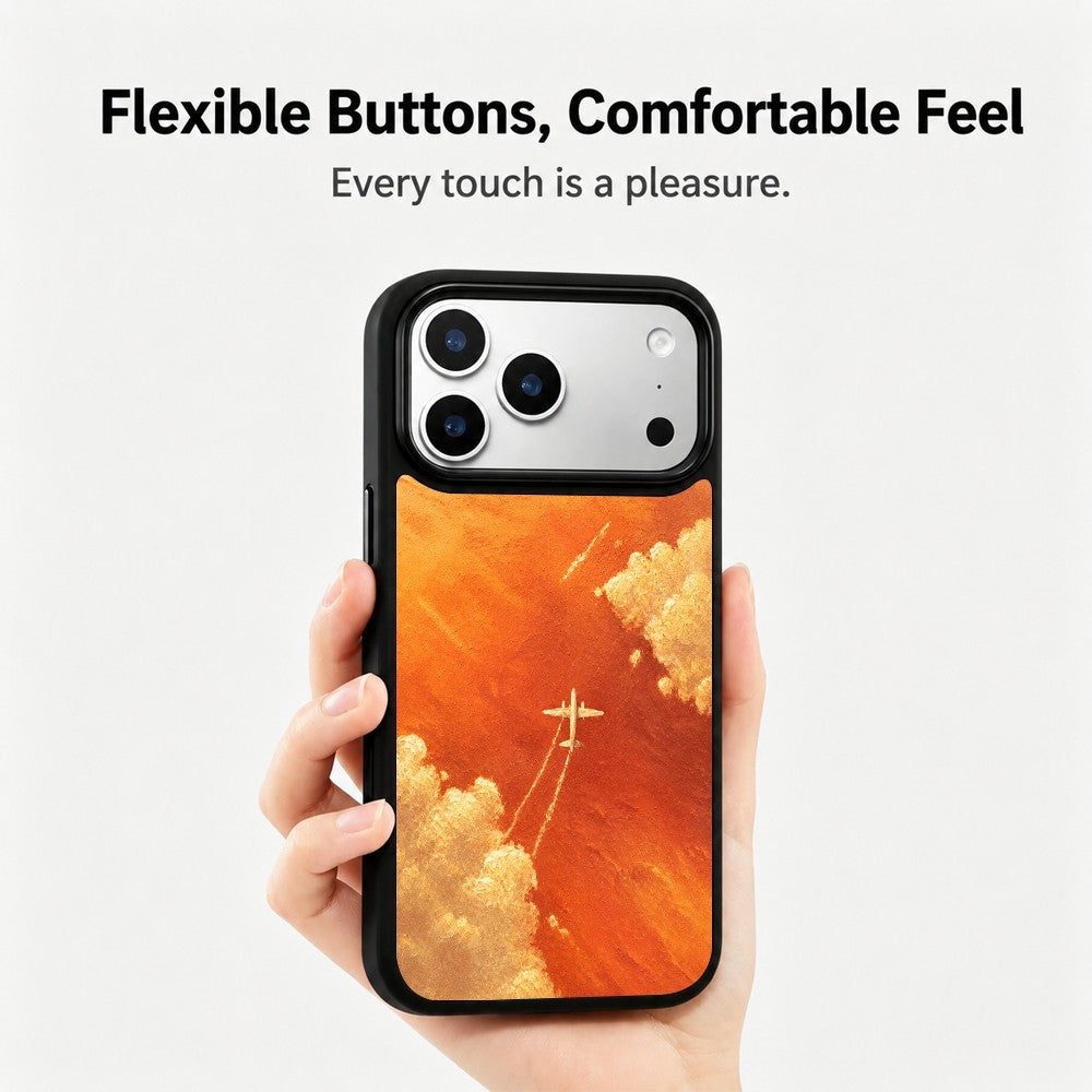 For iPhone 17 Pro Max Magnetic Case Five Elements Series UV Pattern Printing PC + Silicone Phone Cover