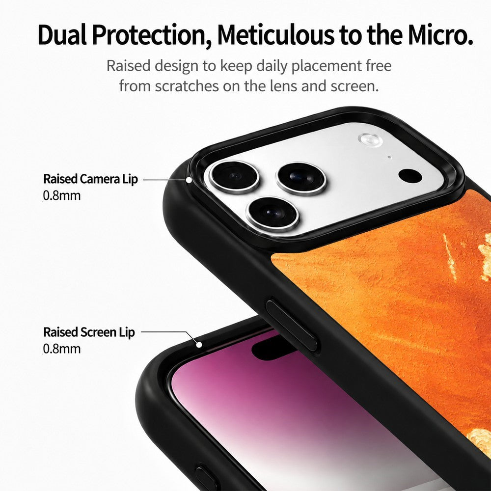 For iPhone 17 Pro Max Magnetic Case Five Elements Series UV Pattern Printing PC + Silicone Phone Cover