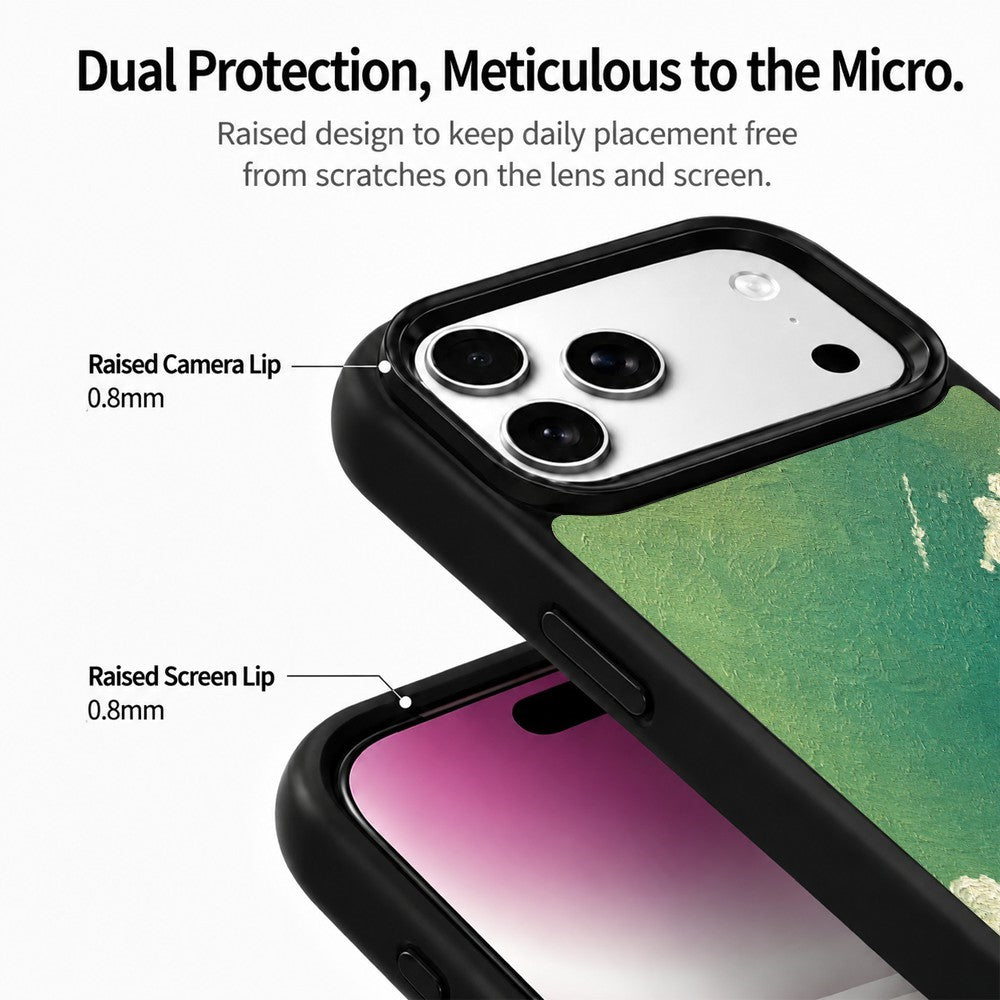 For iPhone 17 Pro Magnetic Case Five Elements Series UV Pattern Printing PC + Silicone Phone Cover (B)
