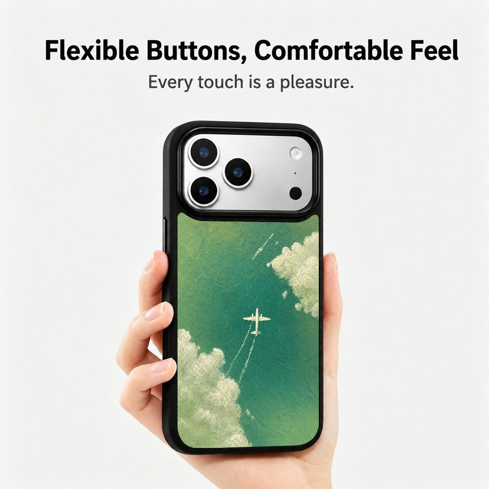 For iPhone 17 Pro Max Magnetic Case Five Elements Series UV Pattern Printing PC + Silicone Phone Cover (B)