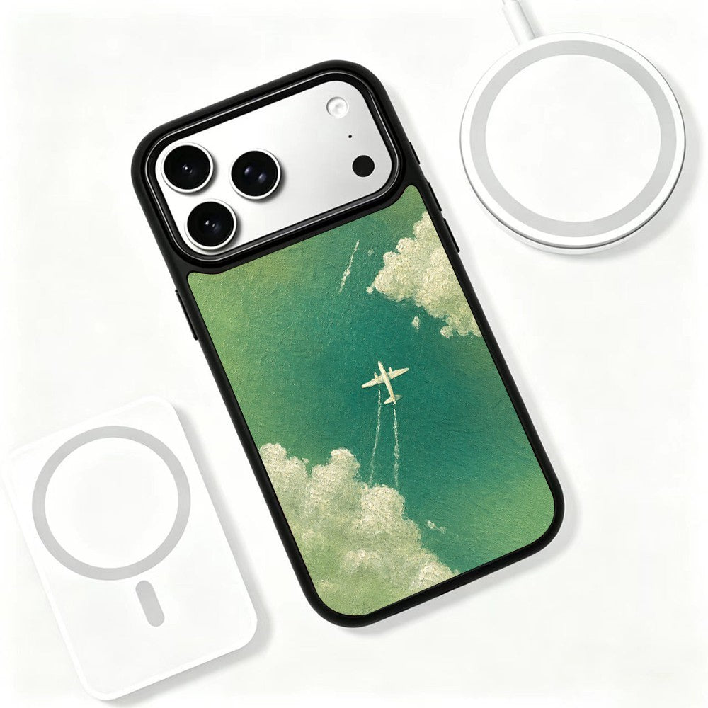 For iPhone 17 Pro Max Magnetic Case Five Elements Series UV Pattern Printing PC + Silicone Phone Cover (B)