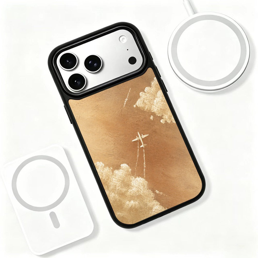 For iPhone 17 Pro Magnetic Case Five Elements Series UV Pattern Printing PC + Silicone Phone Cover (C)